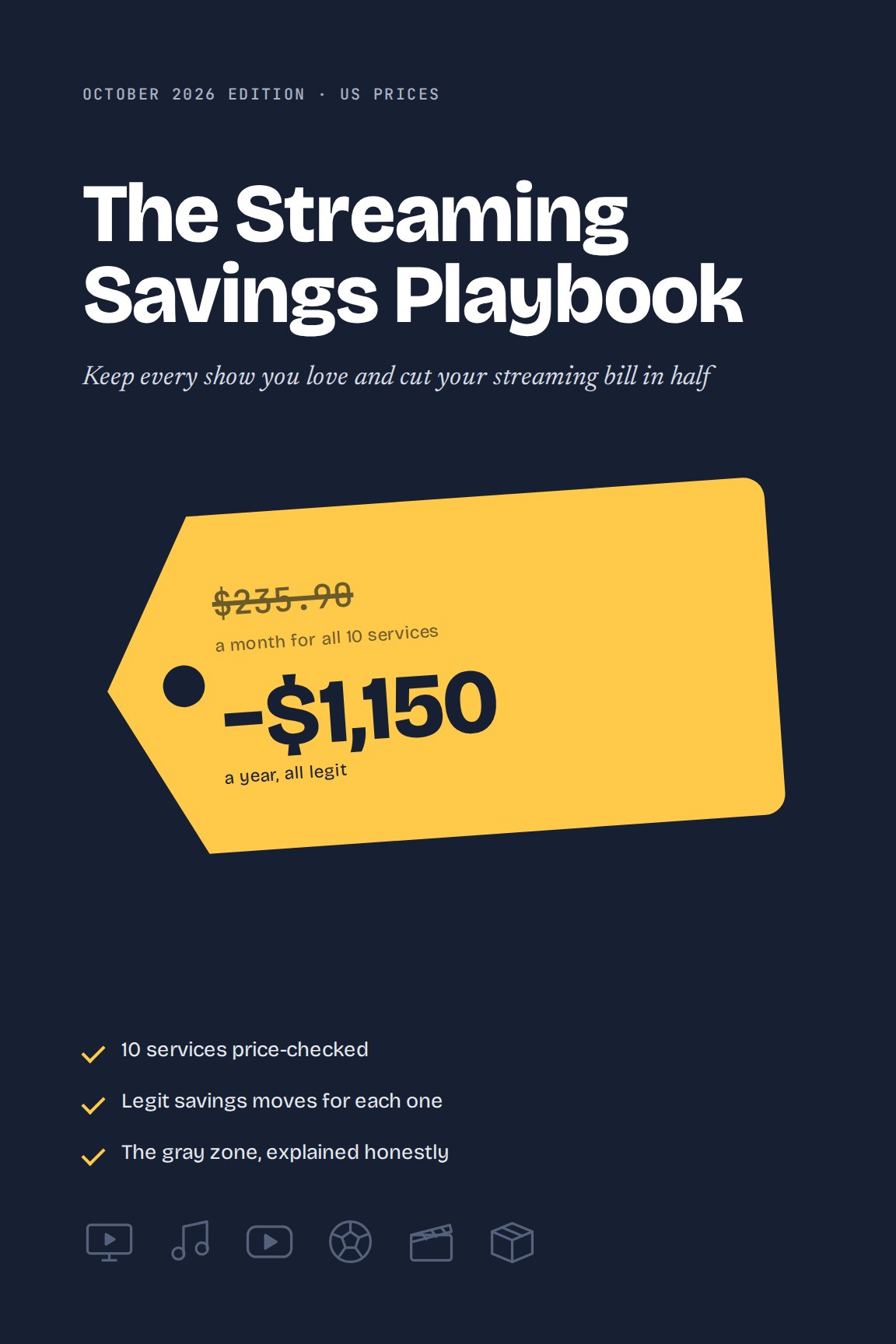 Cover of The Streaming Savings Playbook